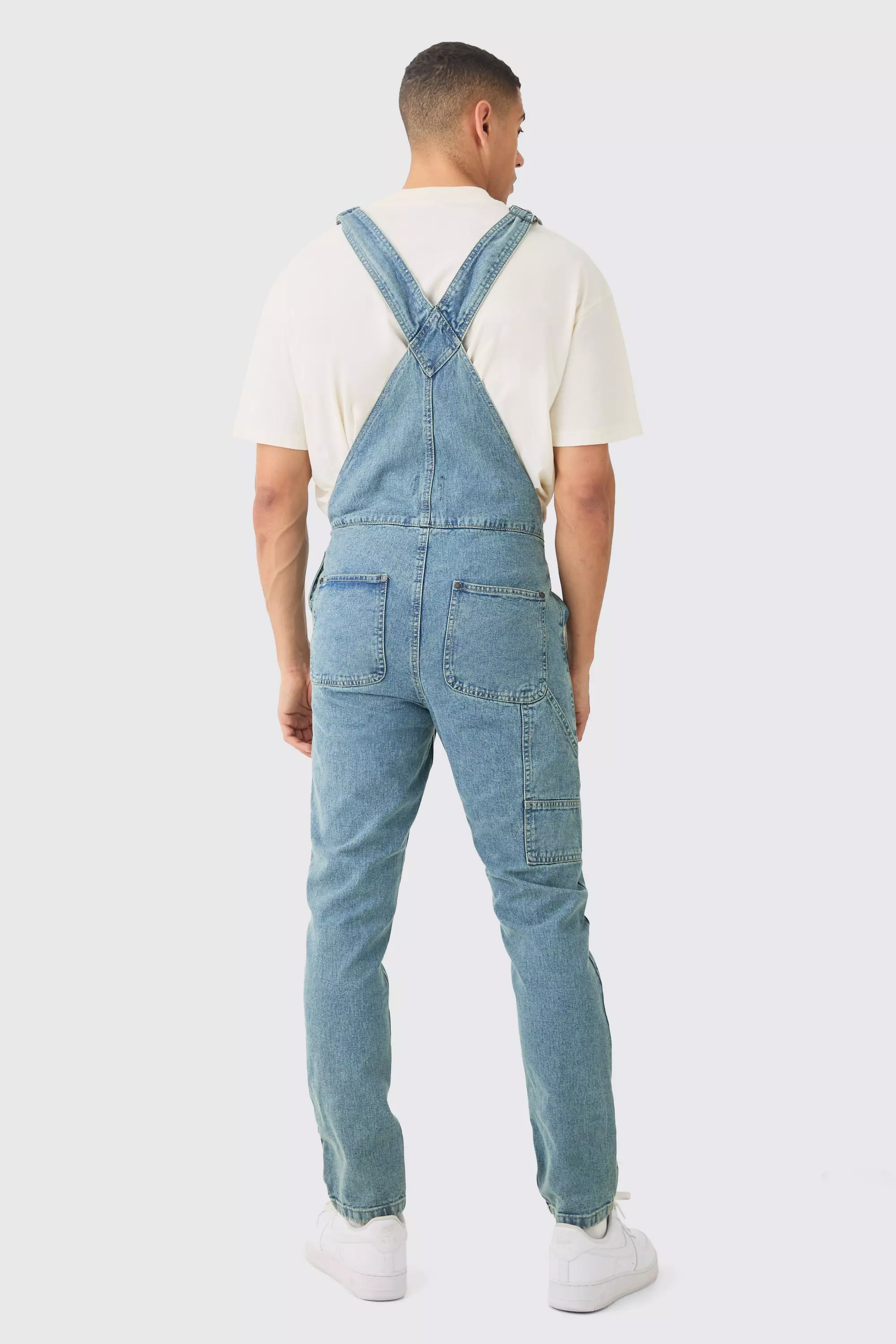 Boohooman dungarees hot sale